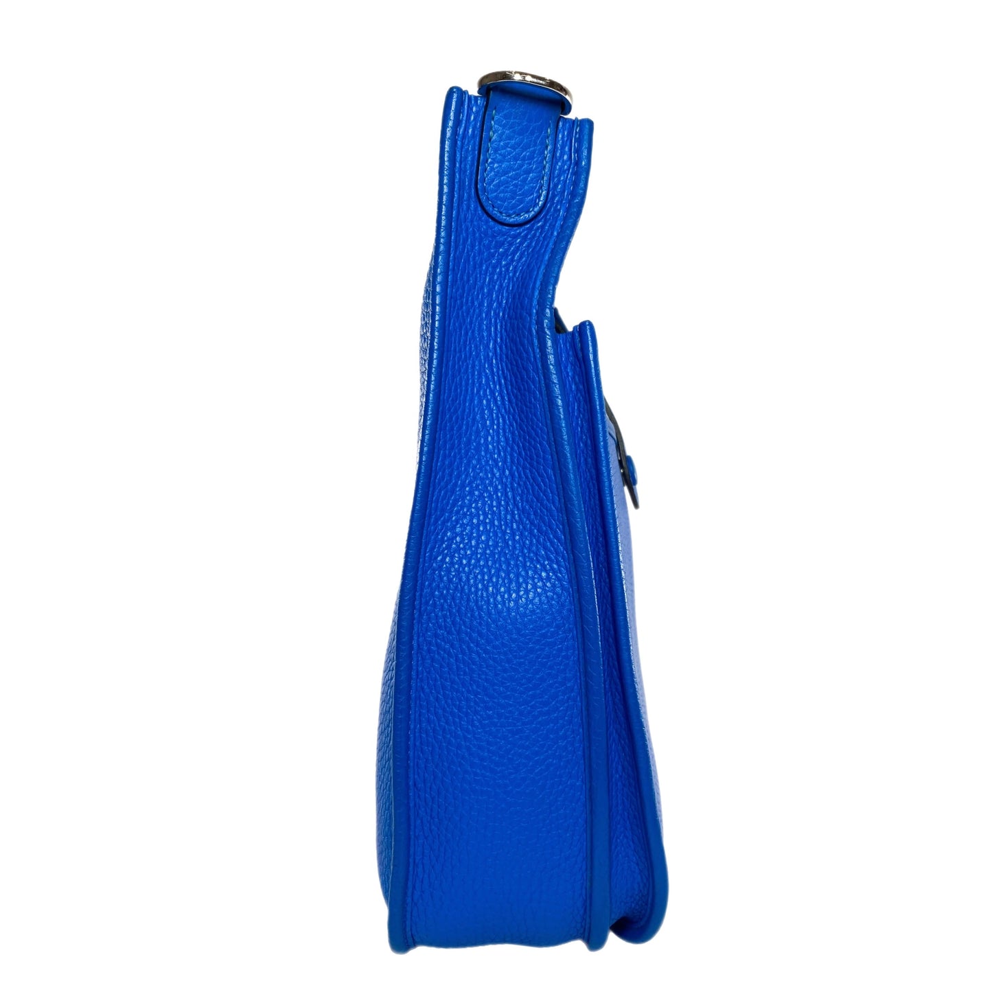 Hermes Evelyne III PM Bleu Hydra Clemence Palladium Hardware