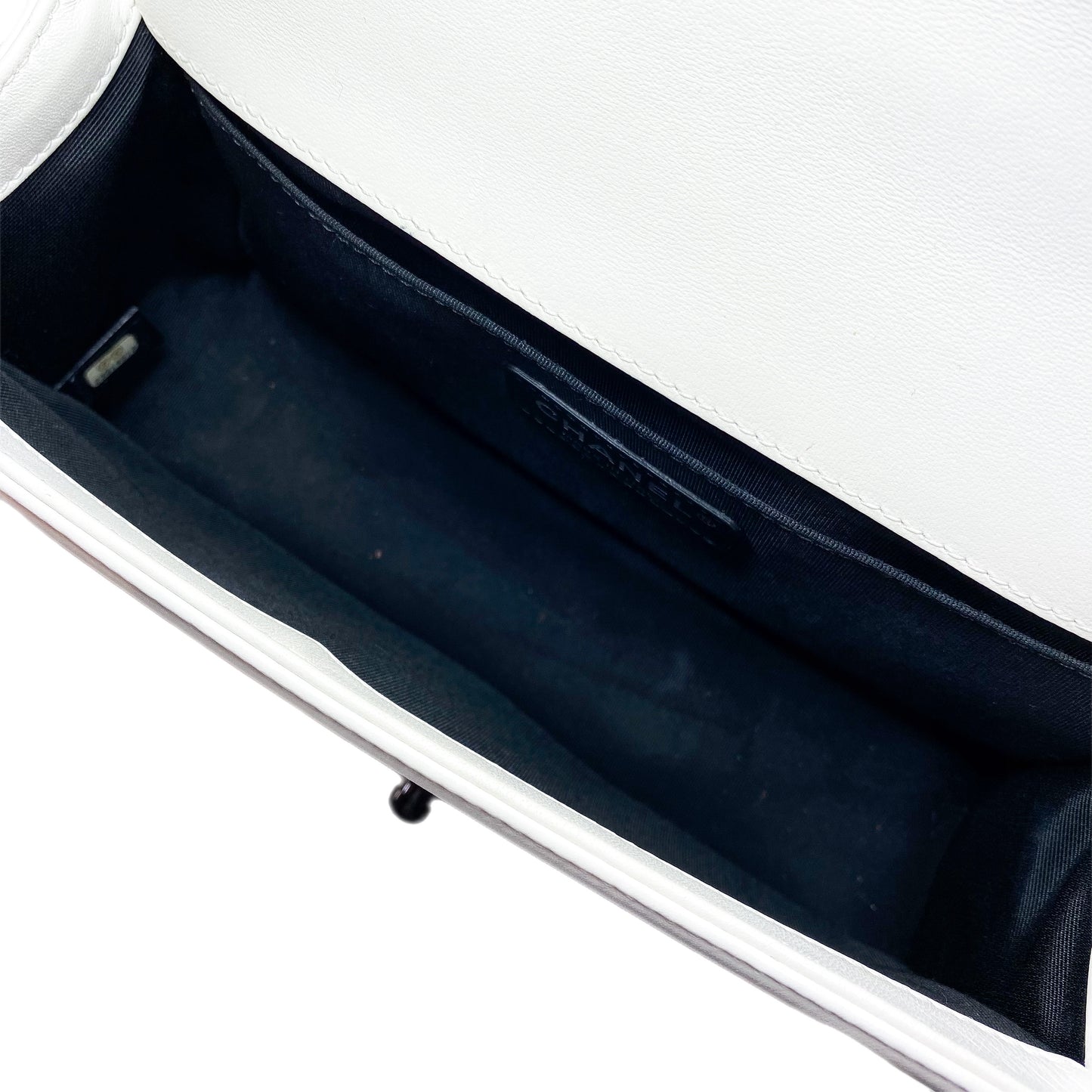 Chanel Black and White Geometric New Medium Boy Bag