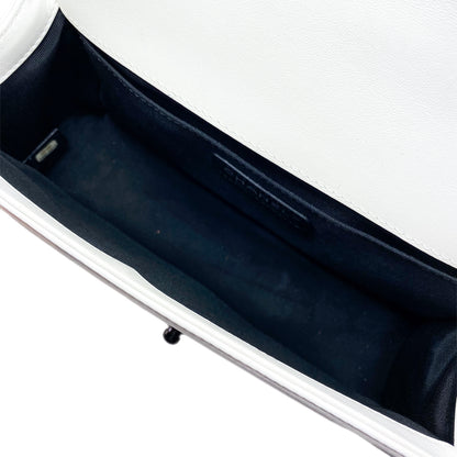 Chanel Black and White Geometric New Medium Boy Bag