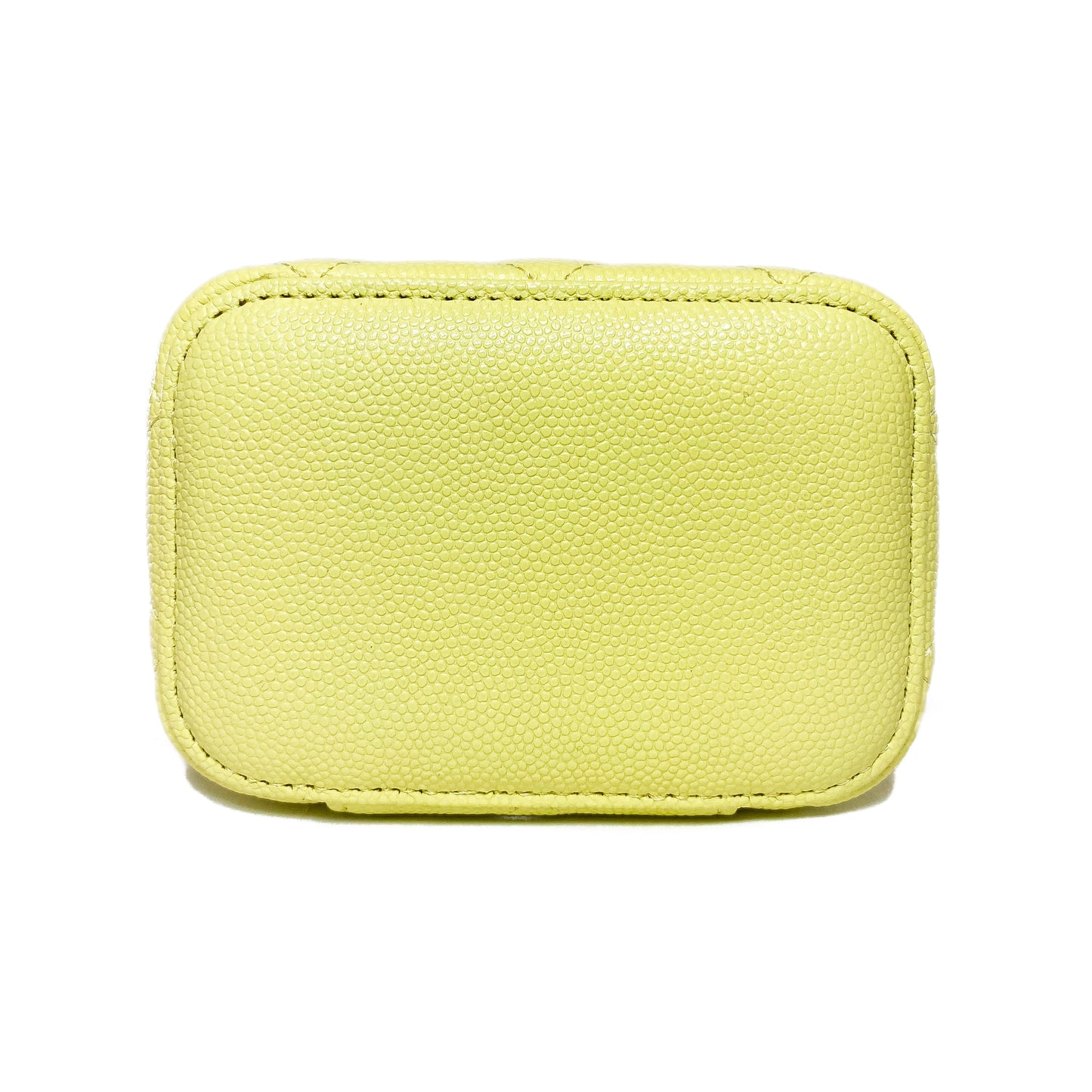 Chanel Yellow Quilted Mini Vanity