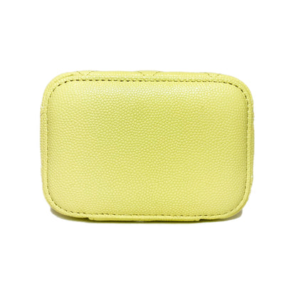 Chanel Yellow Quilted Mini Vanity
