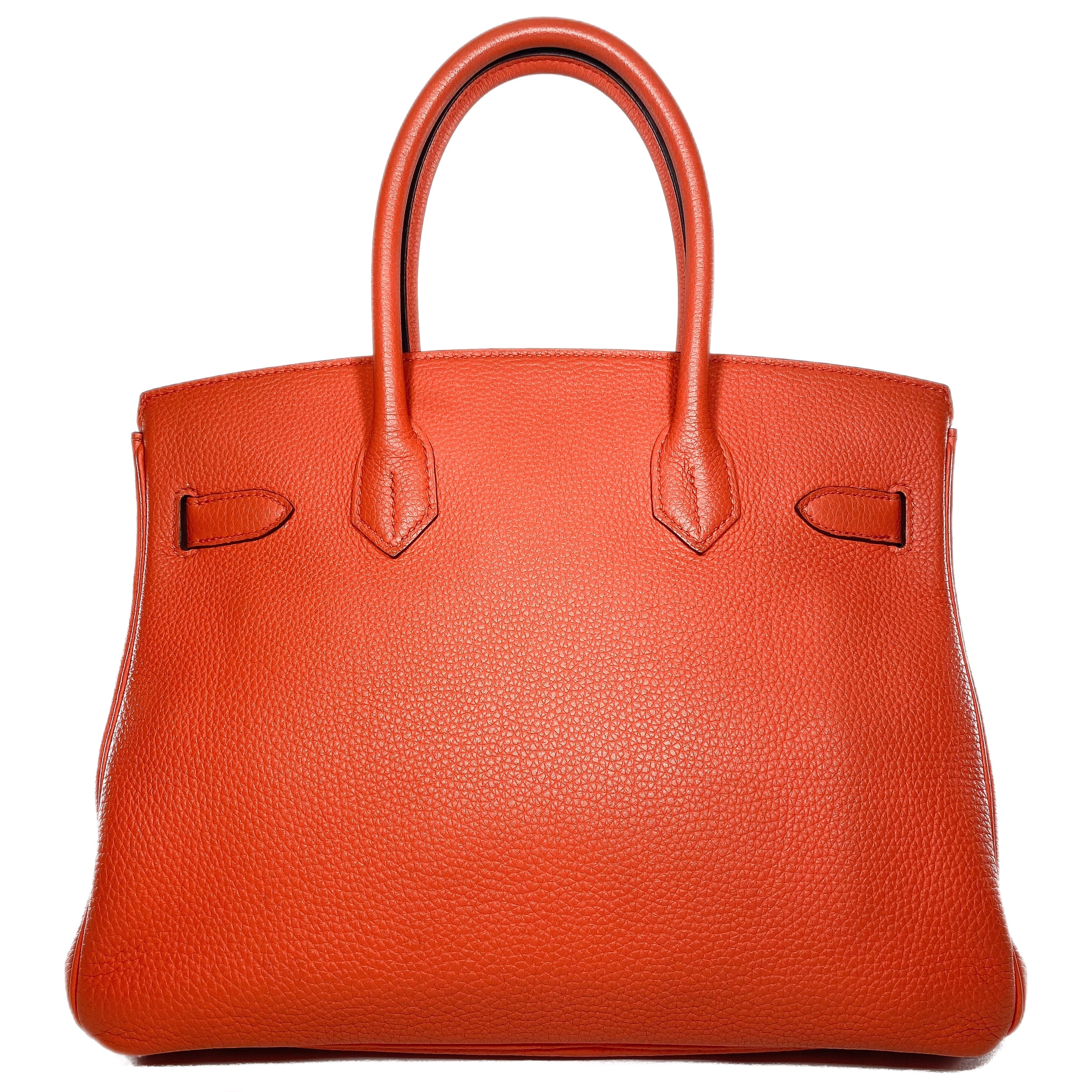 Hermes Birkin 30 Feu Togo Palladium Hardware