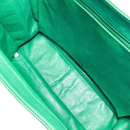 Chanel Green Jumbo XL Timeless Shopping Tote