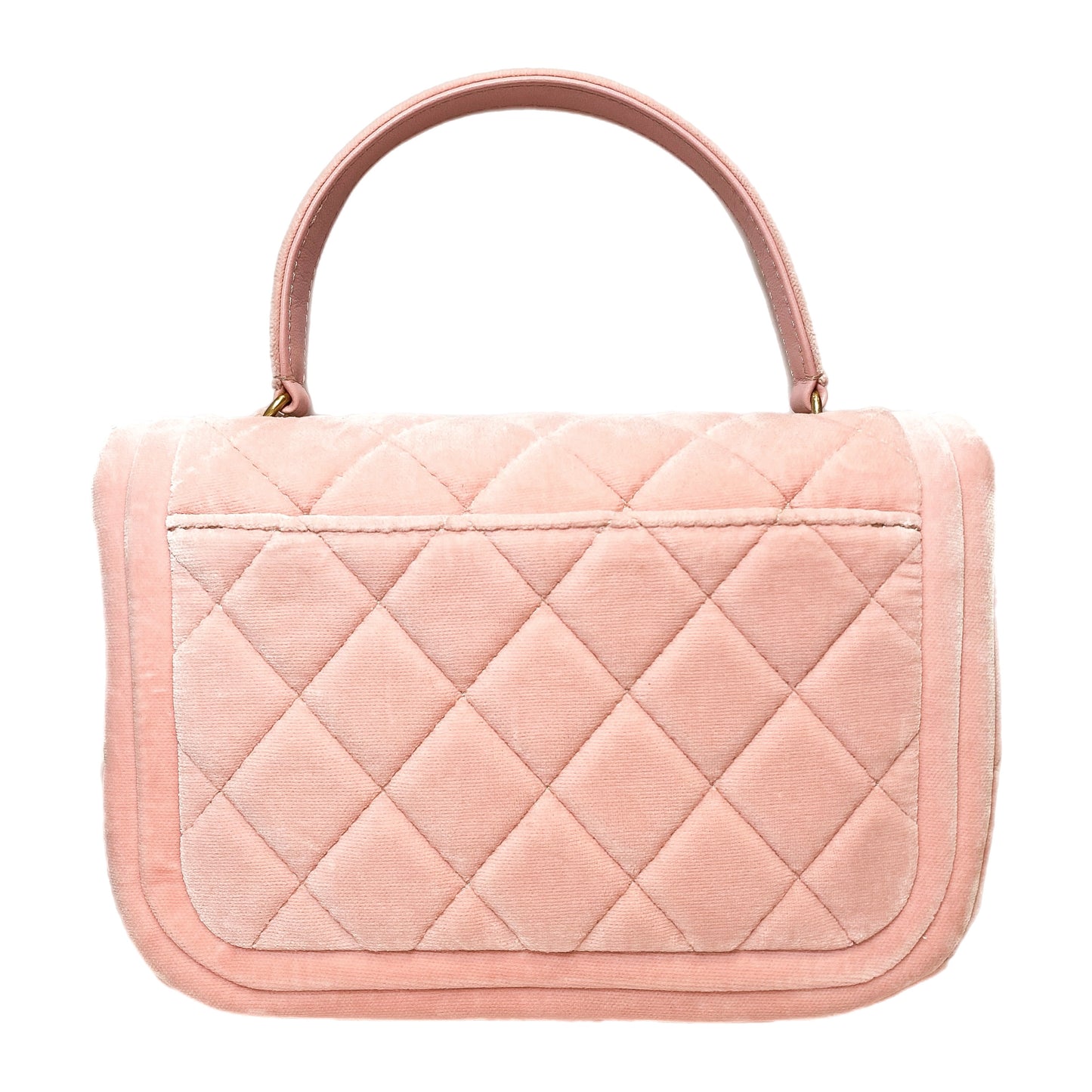 Chanel Pink Velvet Mini Flap Bag