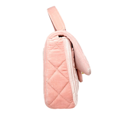 Chanel Pink Velvet Mini Flap Bag