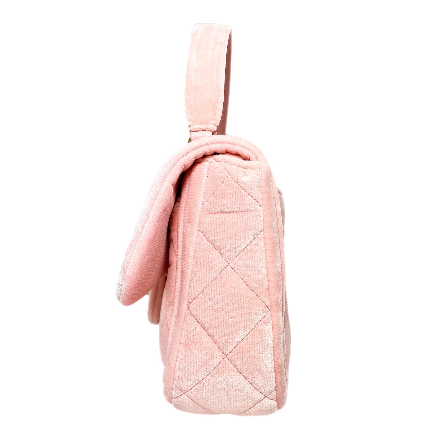Chanel Pink Velvet Mini Flap Bag