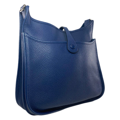 Hermes Evelyne PM Bleu Nuit Clemence Palladium Hardware