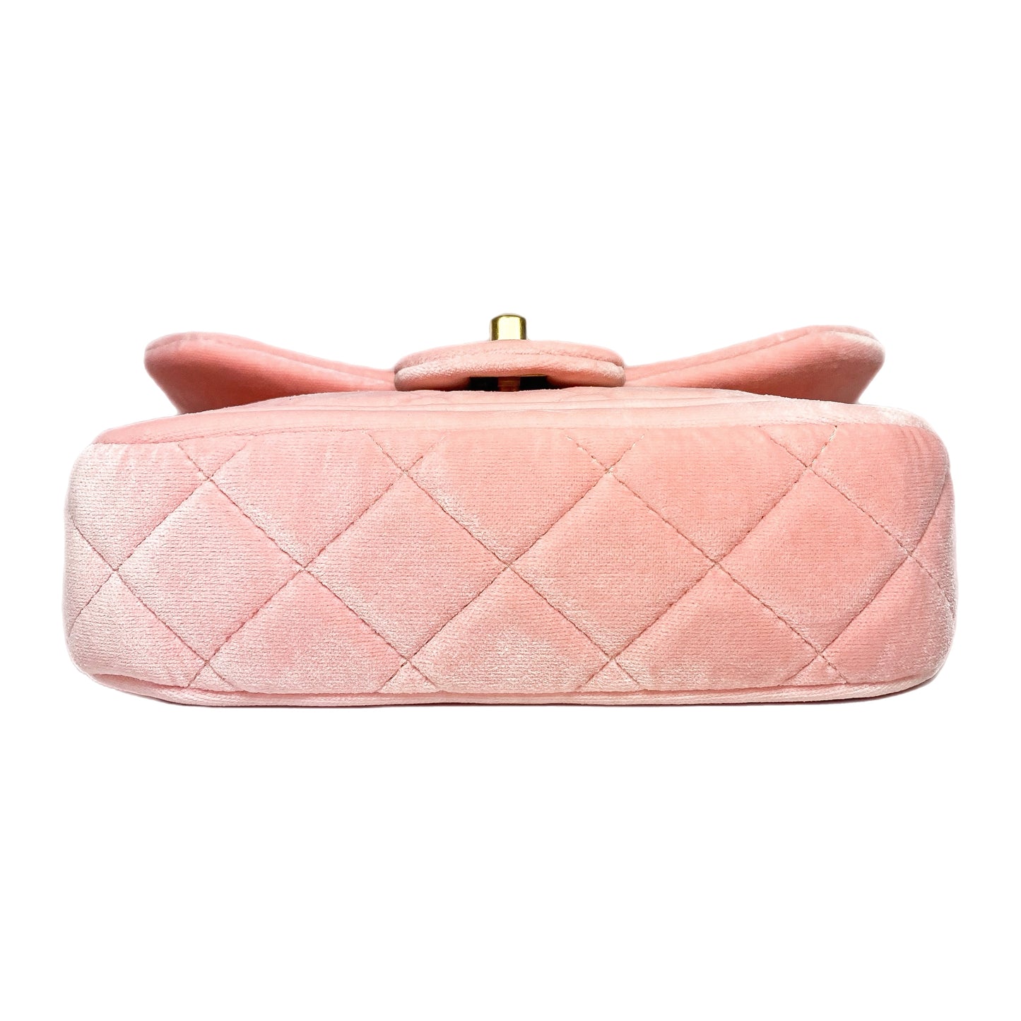 Chanel Pink Velvet Mini Flap Bag