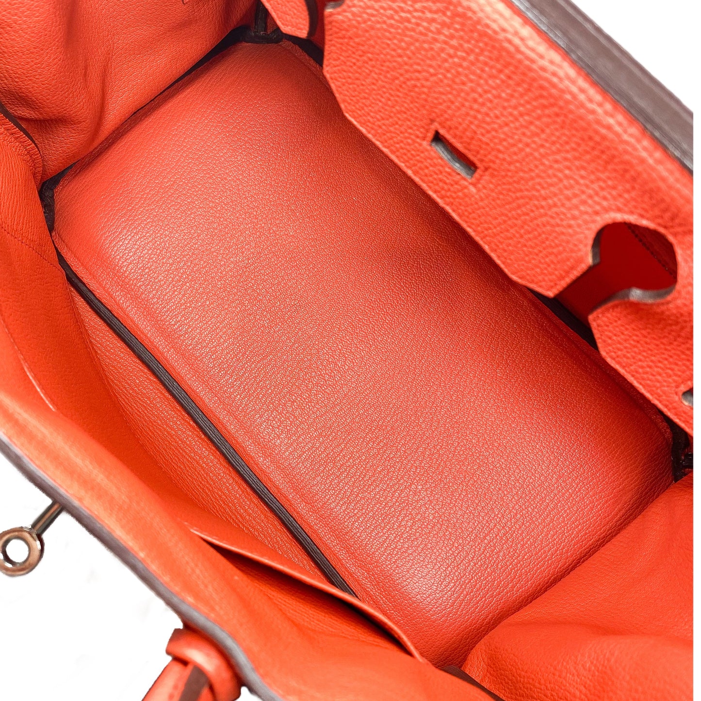 Hermes Birkin 30 Feu Togo Palladium Hardware