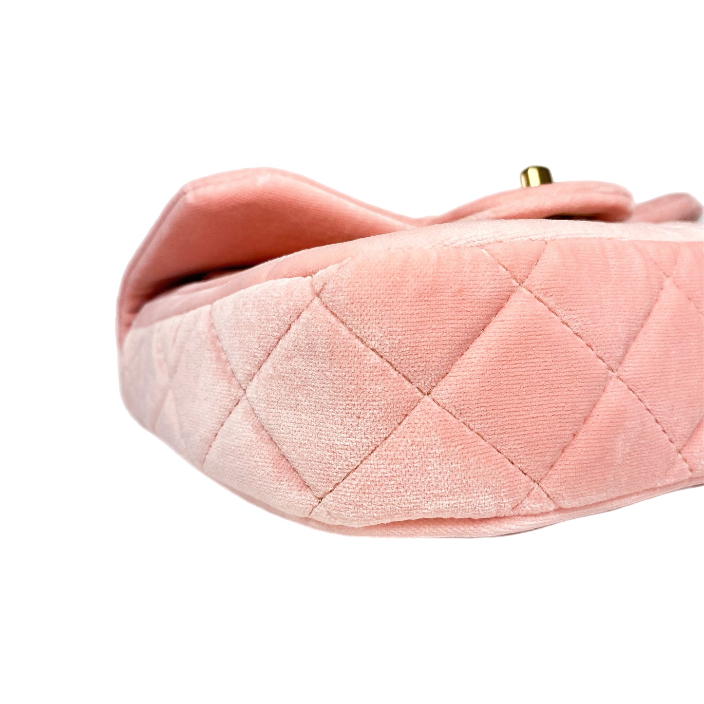 Chanel Pink Velvet Mini Flap Bag