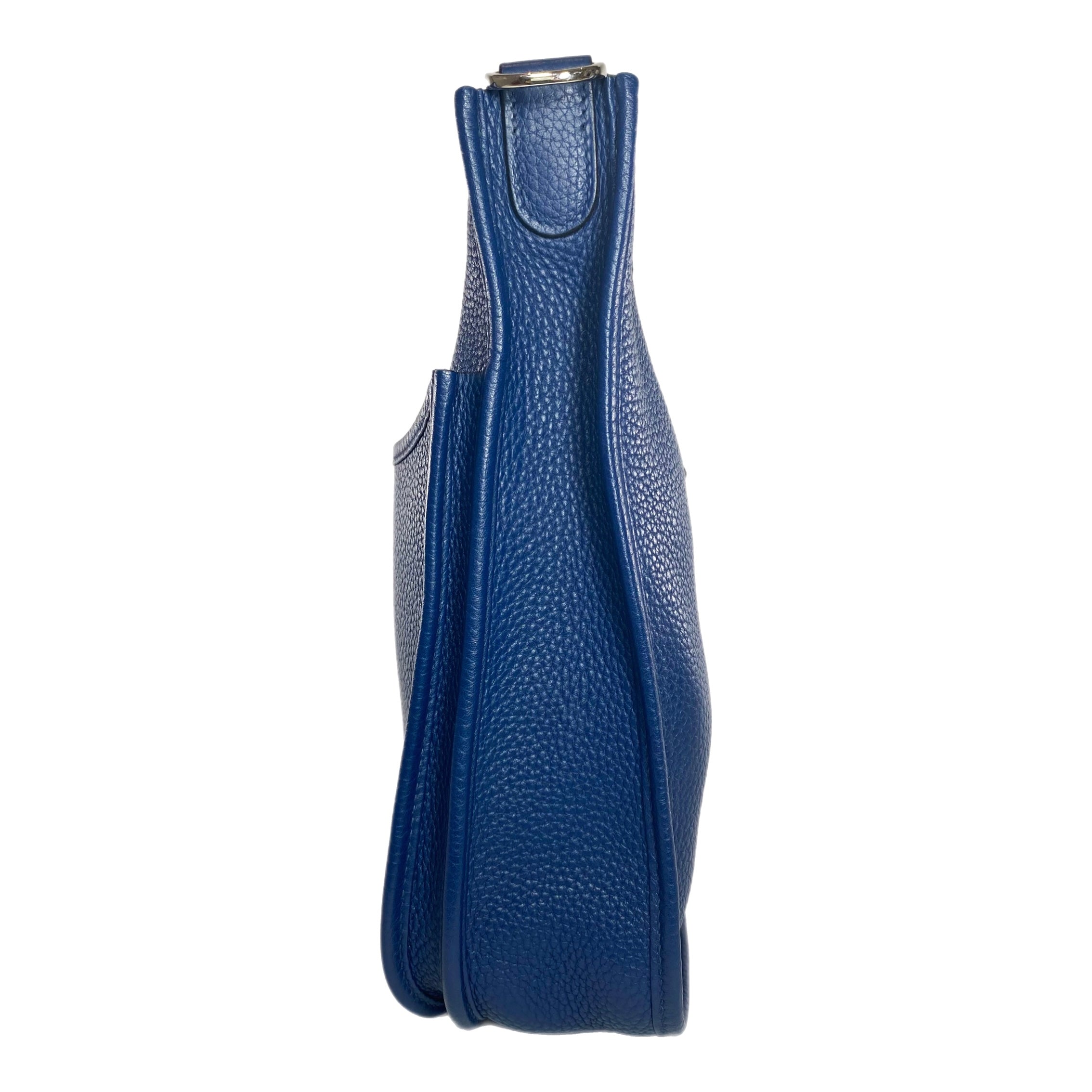 Hermes Evelyne PM Bleu Nuit Clemence Palladium Hardware