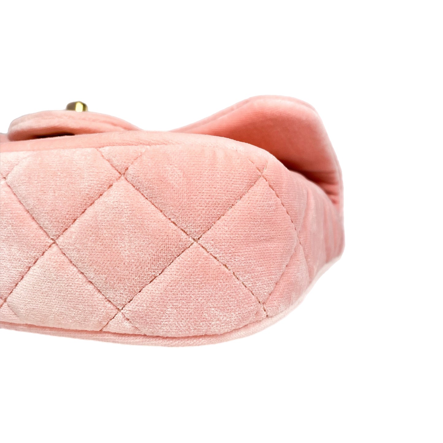 Chanel Pink Velvet Mini Flap Bag