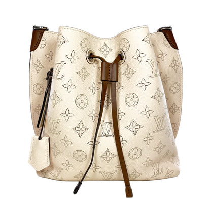 Louis Vuitton Cream Muria Mahina Bucket Bag