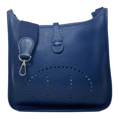 Hermes Evelyne PM Bleu Nuit Clemence Palladium Hardware