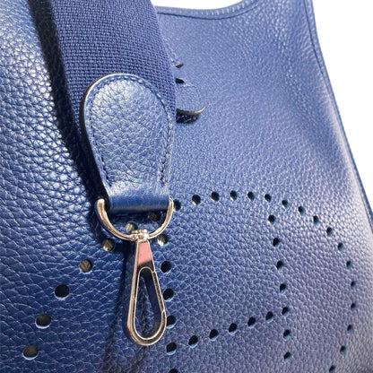 Hermes Evelyne PM Bleu Nuit Clemence Palladium Hardware