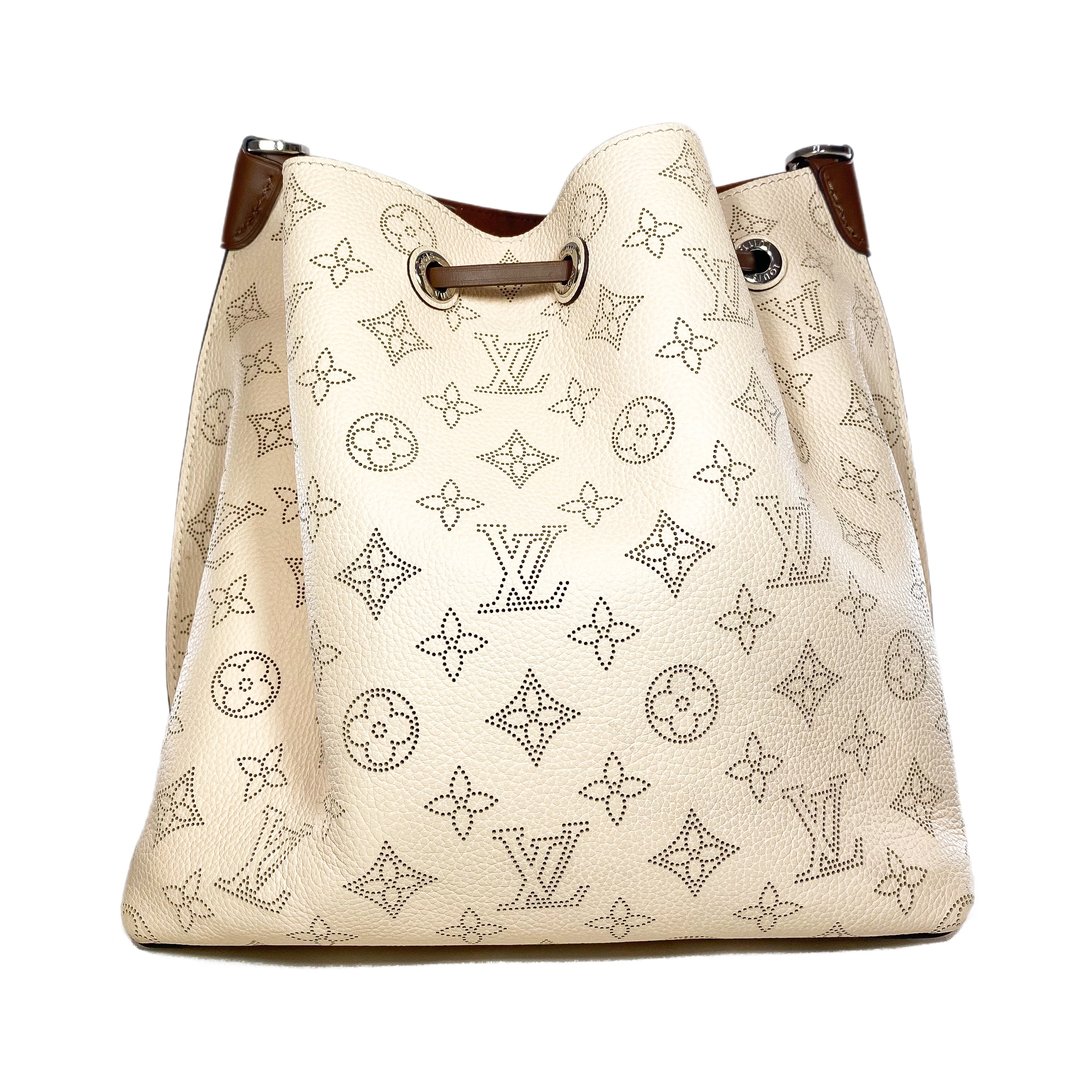 Louis Vuitton Cream Muria Mahina Bucket Bag
