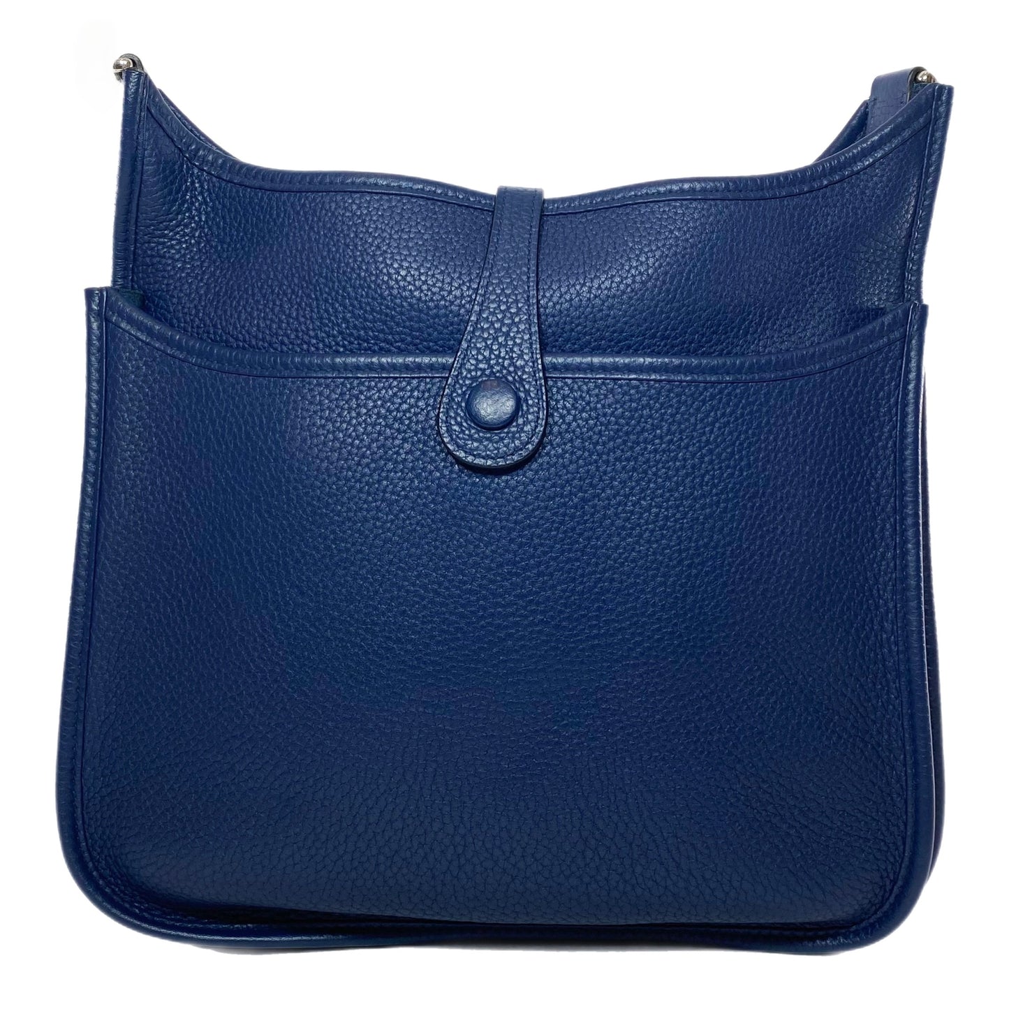 Hermes Evelyne PM Bleu Nuit Clemence Palladium Hardware