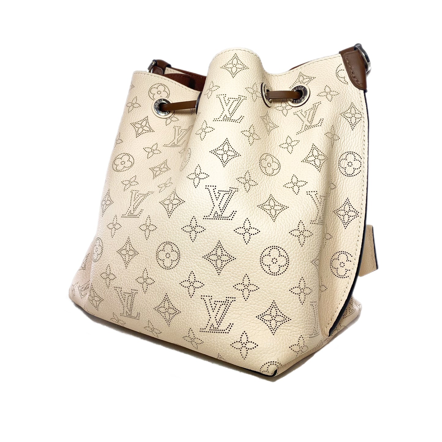 Louis Vuitton Cream Muria Mahina Bucket Bag