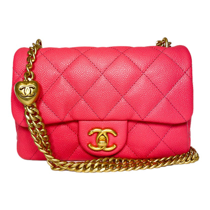 Chanel Hot Pink Mini Sweetheart Crush Bag