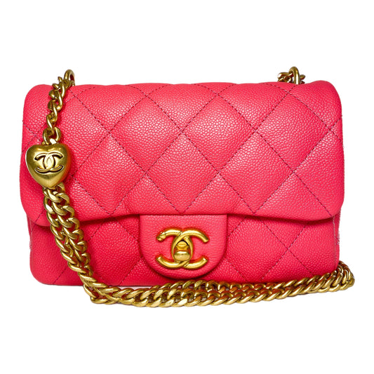 Chanel Hot Pink Mini Sweetheart Crush Bag