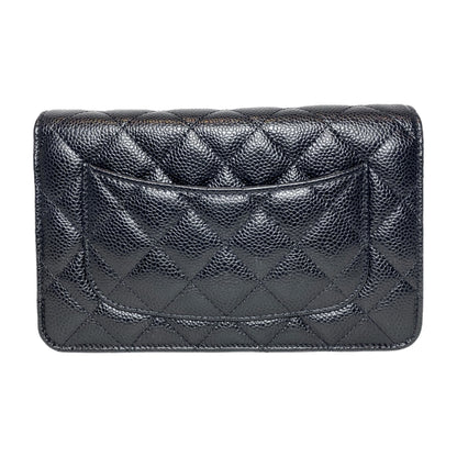 Chanel Black Caviar Wallet on Chain
