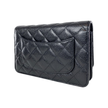 Chanel Black Caviar Wallet on Chain