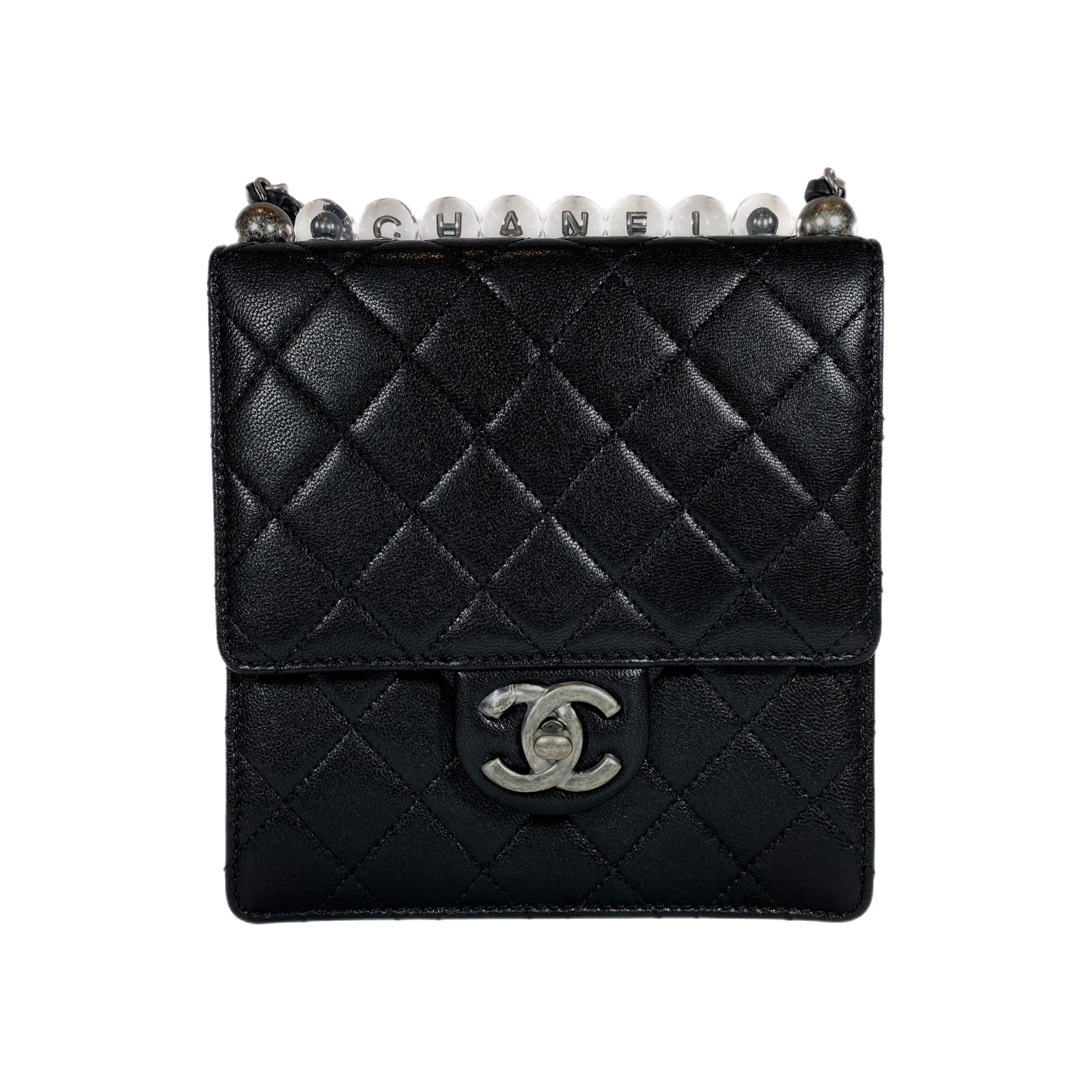 Chanel Medium Chic Pearls Flap Bag - Black Shoulder Bags, Handbags -  CHA843430