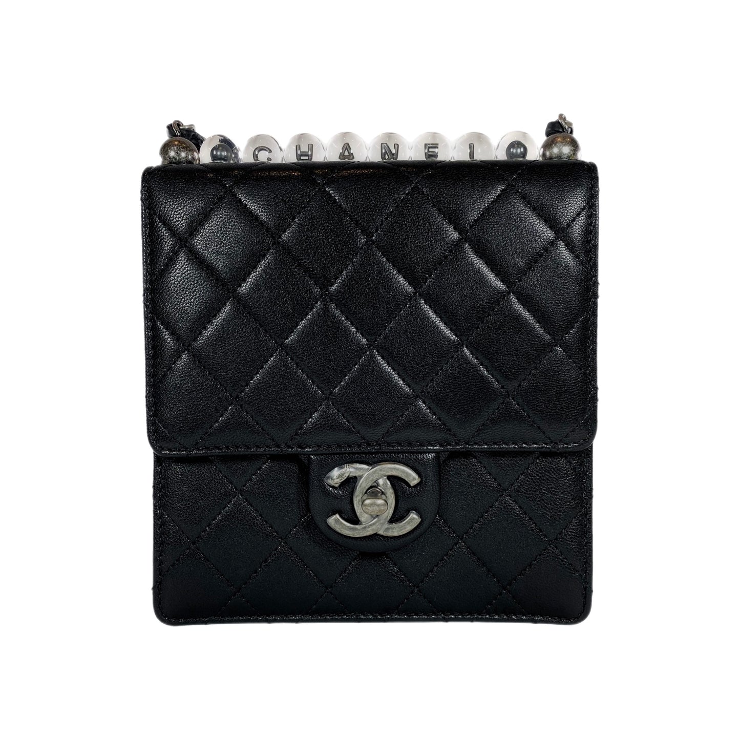 Chanel Chic Pearls Black Flap Bag