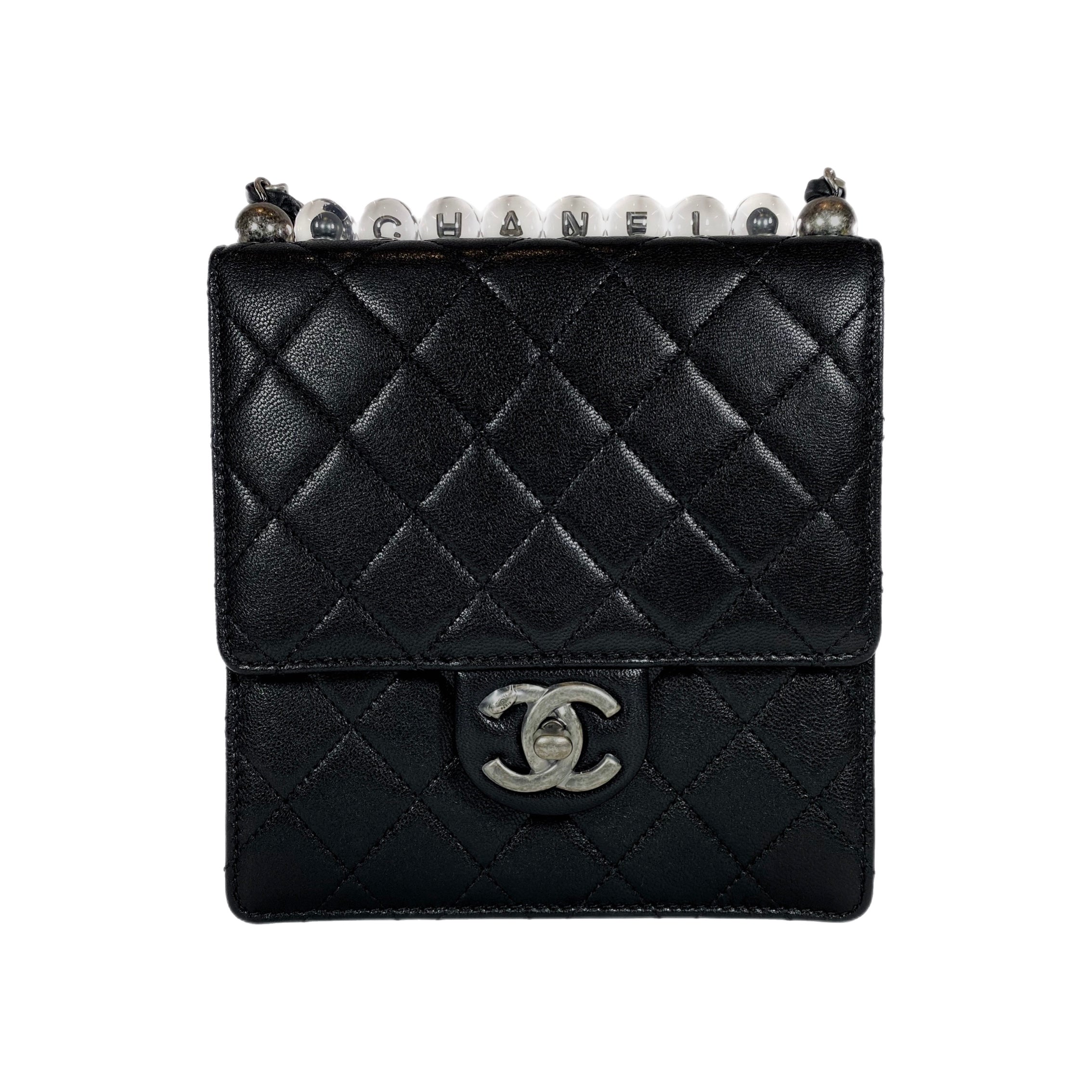 Chanel Chic Pearls Black Flap Bag