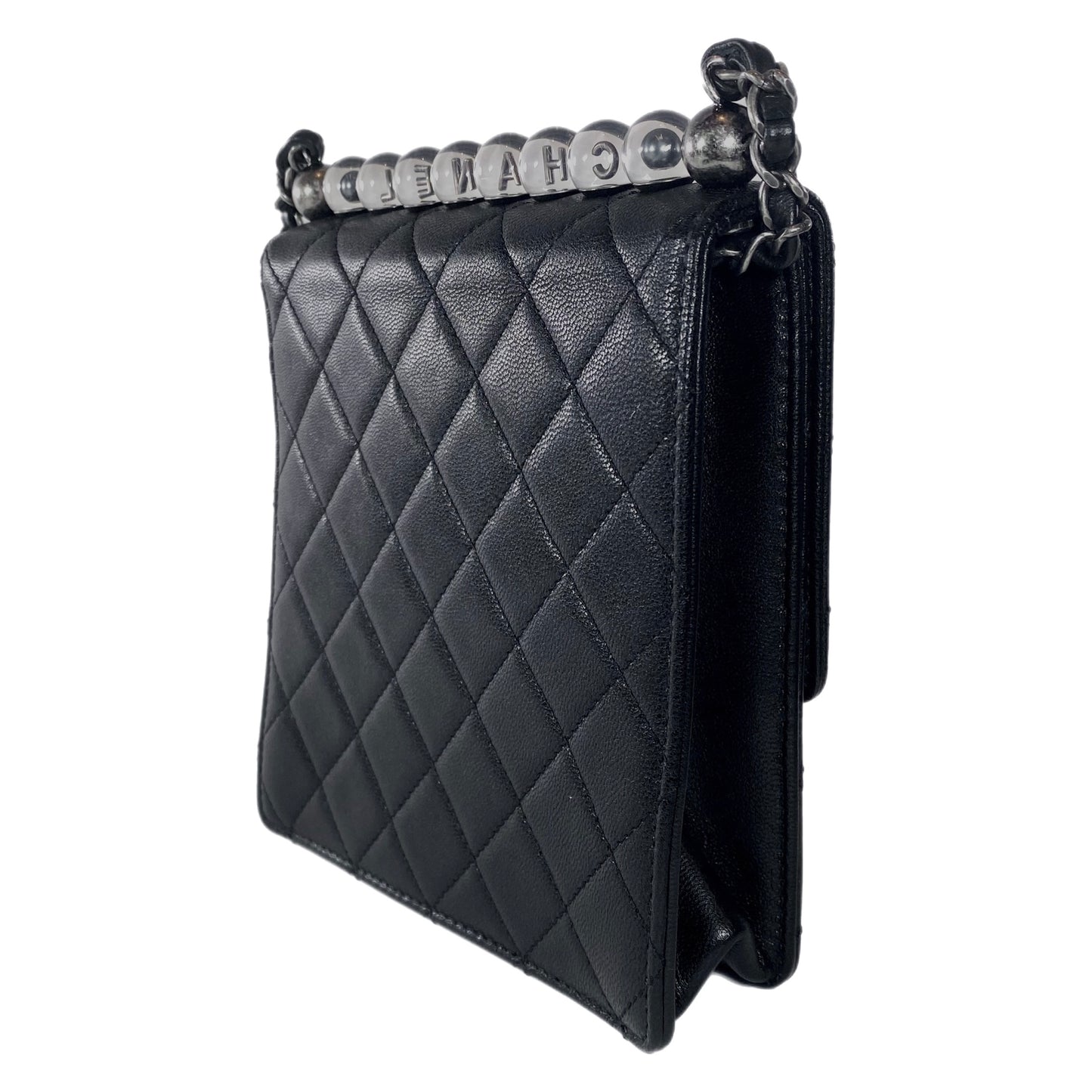 Chanel Chic Pearls Black Flap Bag