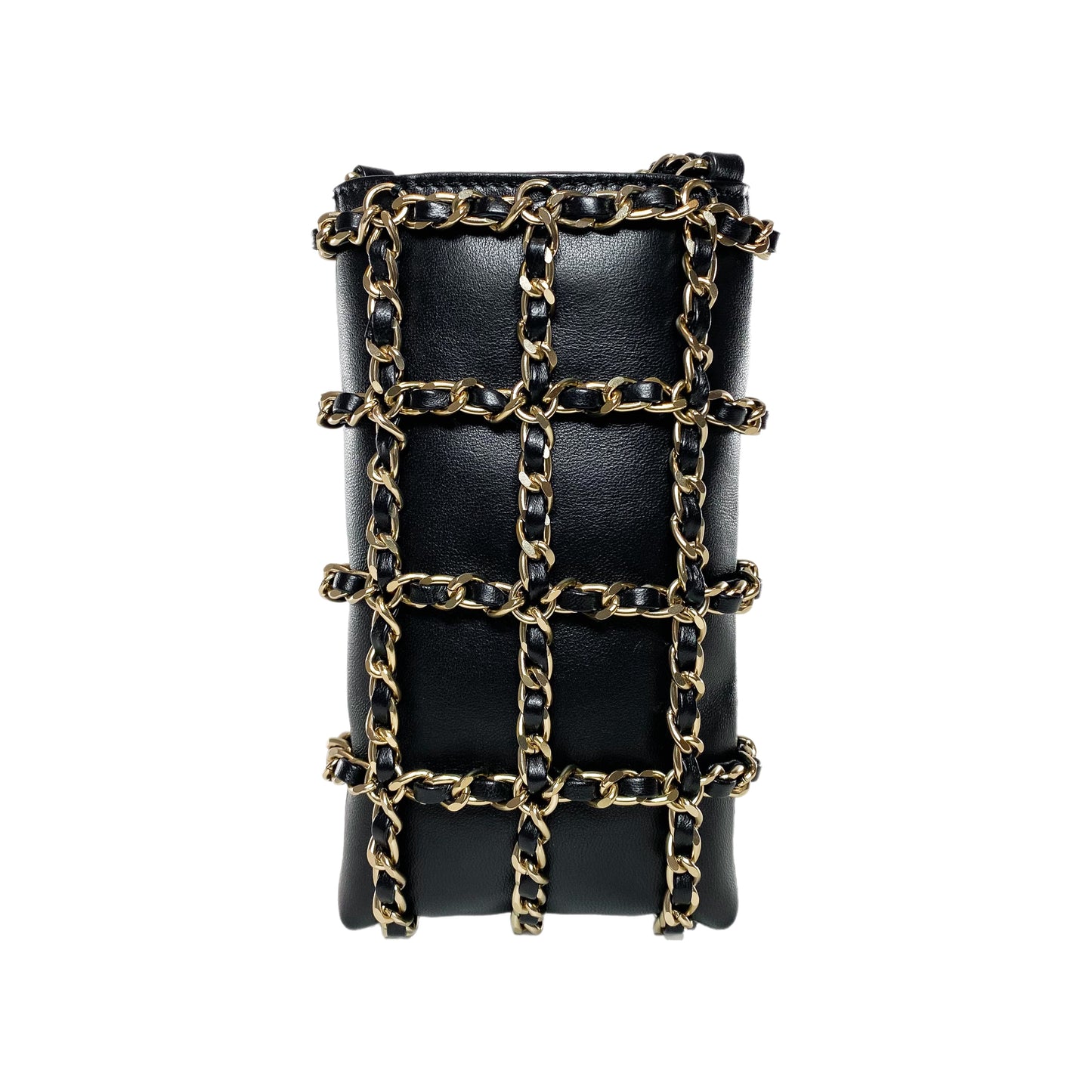 Chanel Black Tech Me Out Clutch with Chain