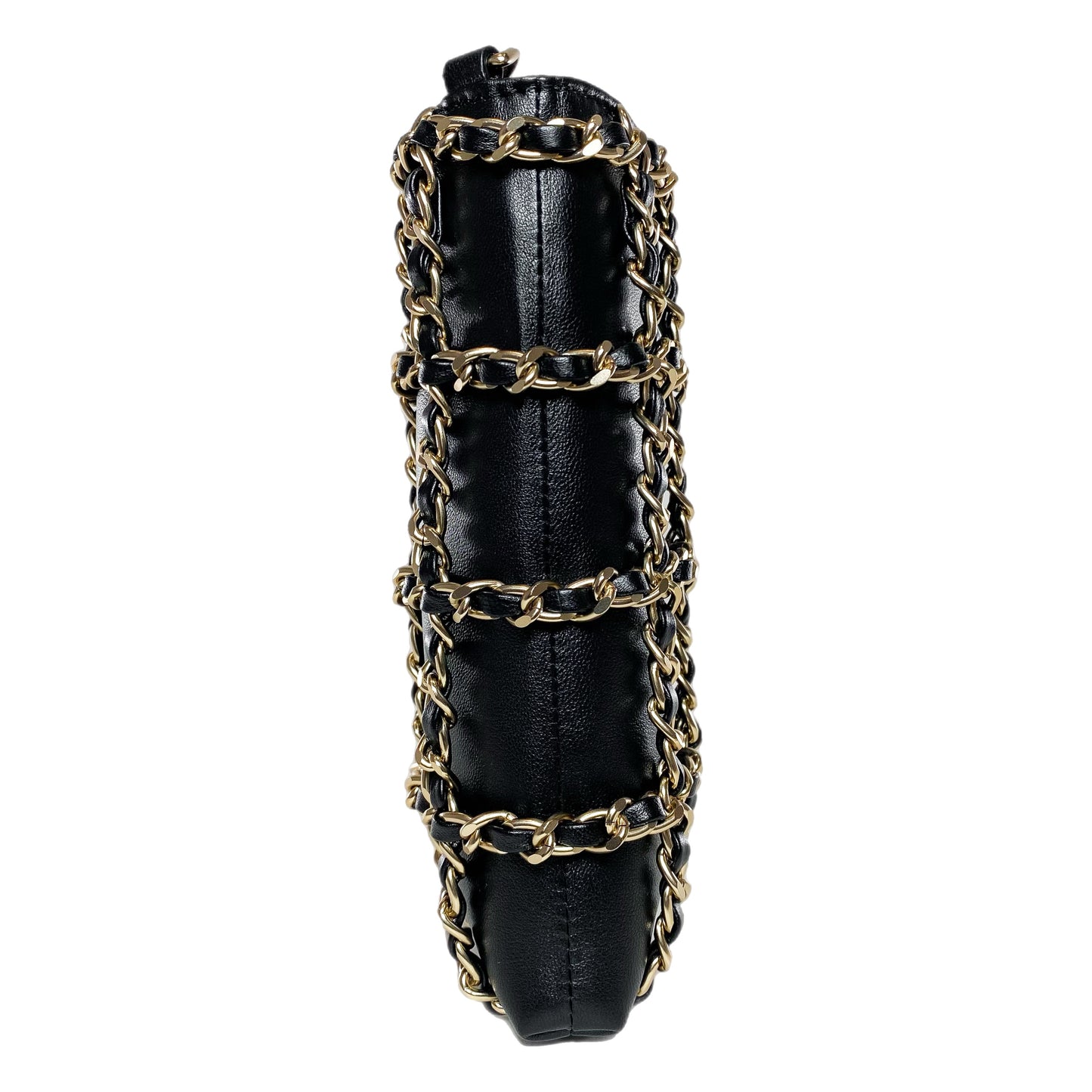 Chanel Black Tech Me Out Clutch with Chain