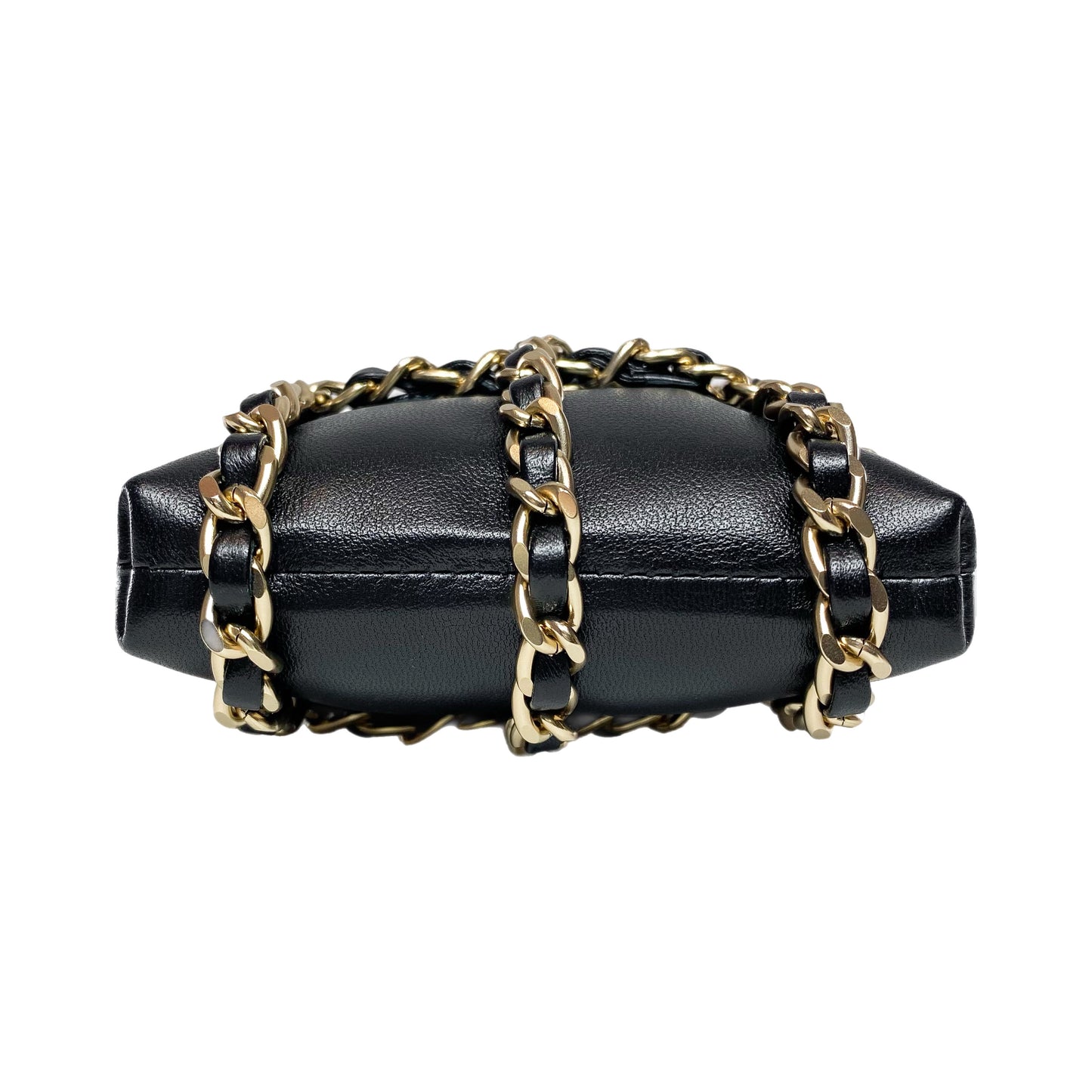 Chanel Black Tech Me Out Clutch with Chain
