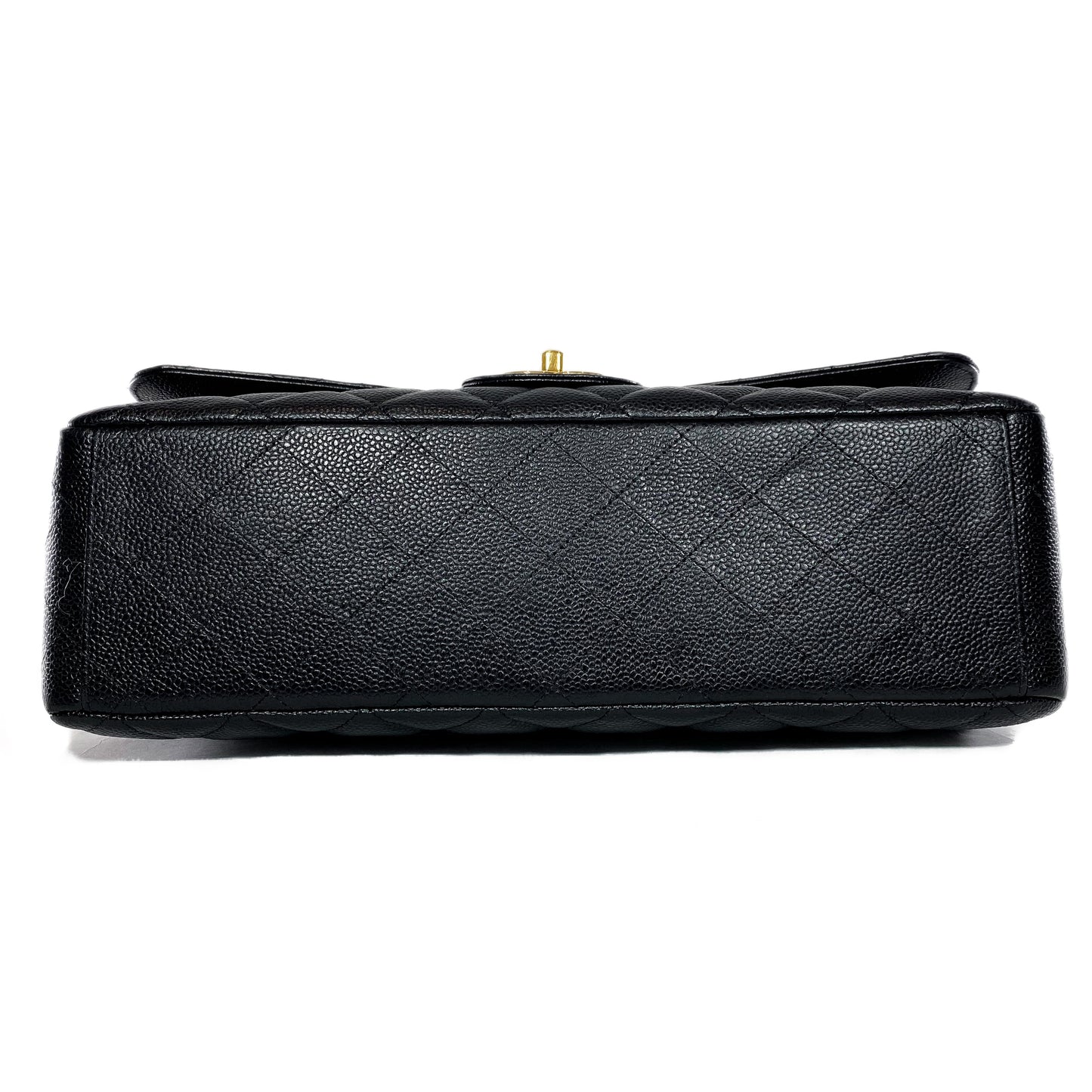 Chanel Black Quilted Caviar Maxi Double Flap Bag