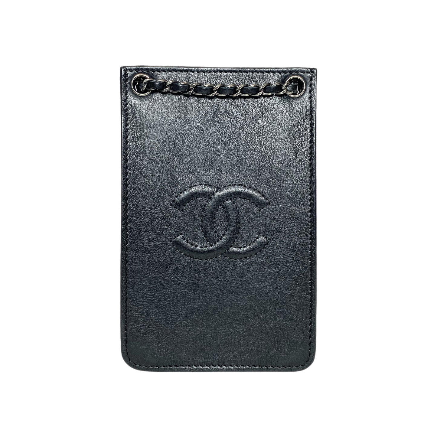 Chanel Black CC Phone Holder Crossbody