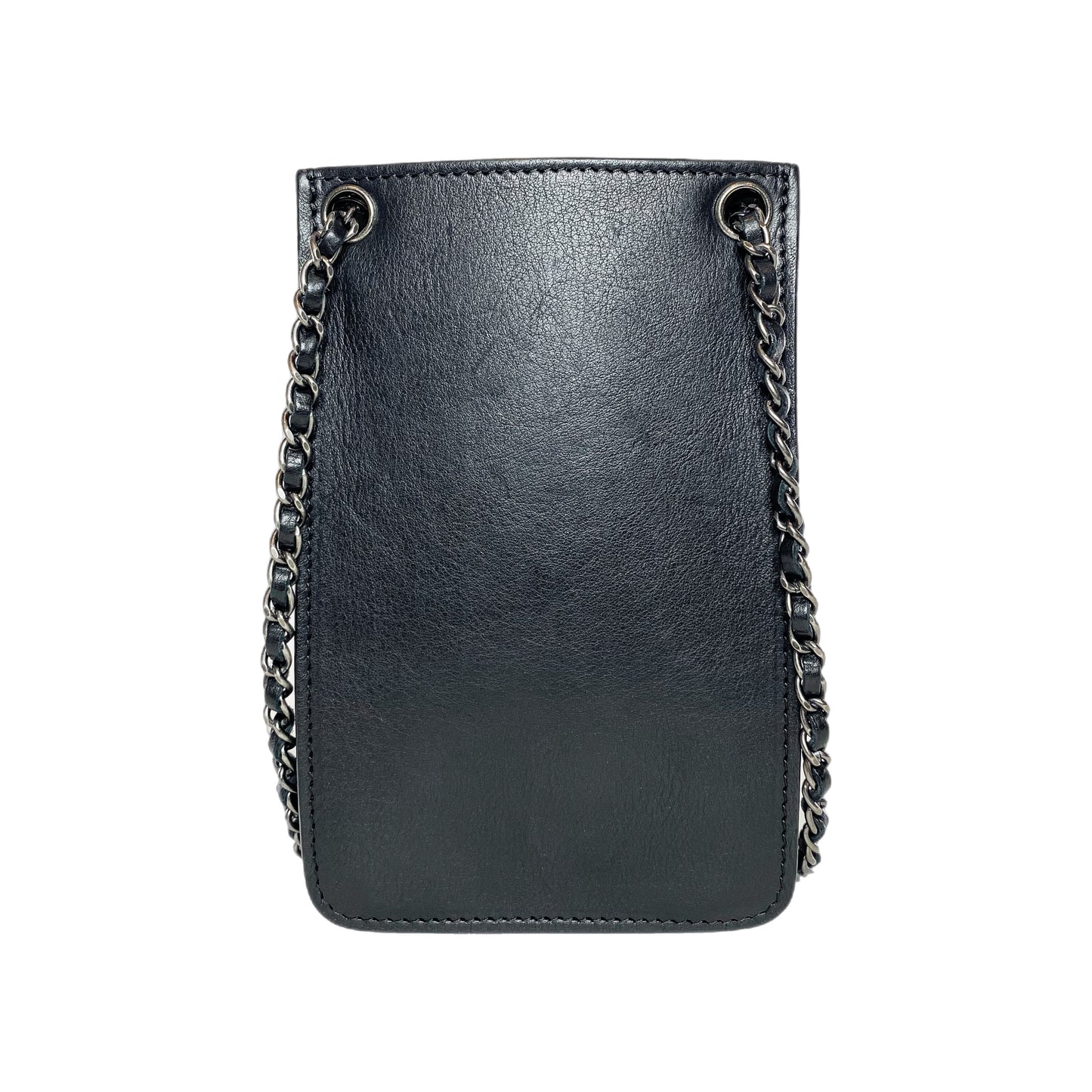 Chanel Black CC Phone Holder Crossbody