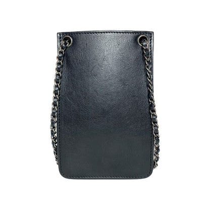 Chanel Black CC Phone Holder Crossbody