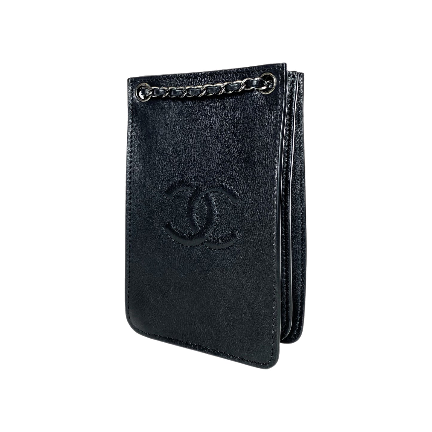 Chanel Black CC Phone Holder Crossbody