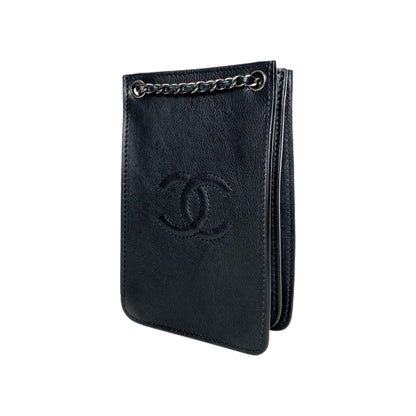 Chanel Black CC Phone Holder Crossbody
