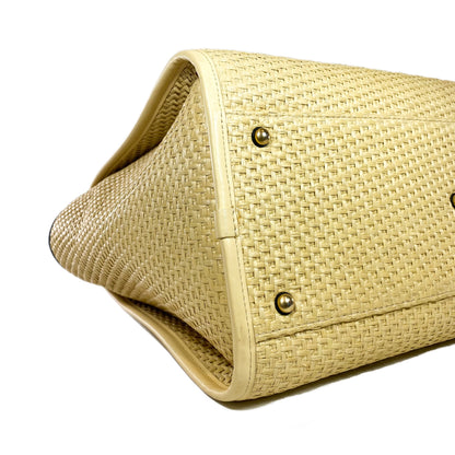 Chanel Large Beige Raffia Deauville