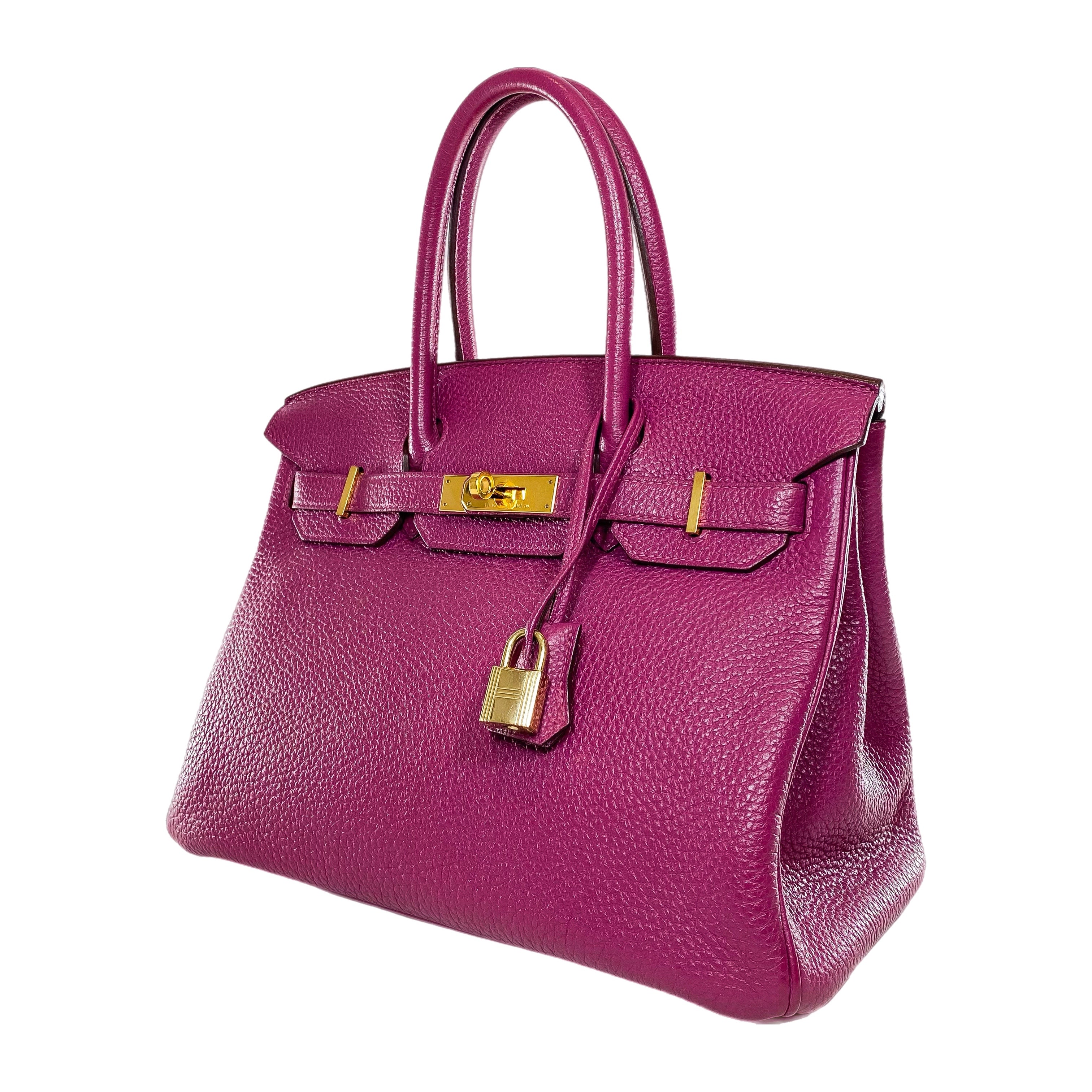 Hermes Birkin 30 Tosca Clemence Gold Hardware