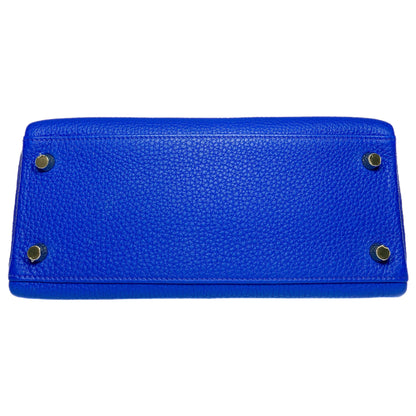 Hermes Kelly 25 Bleu Royal Togo Gold Hardware