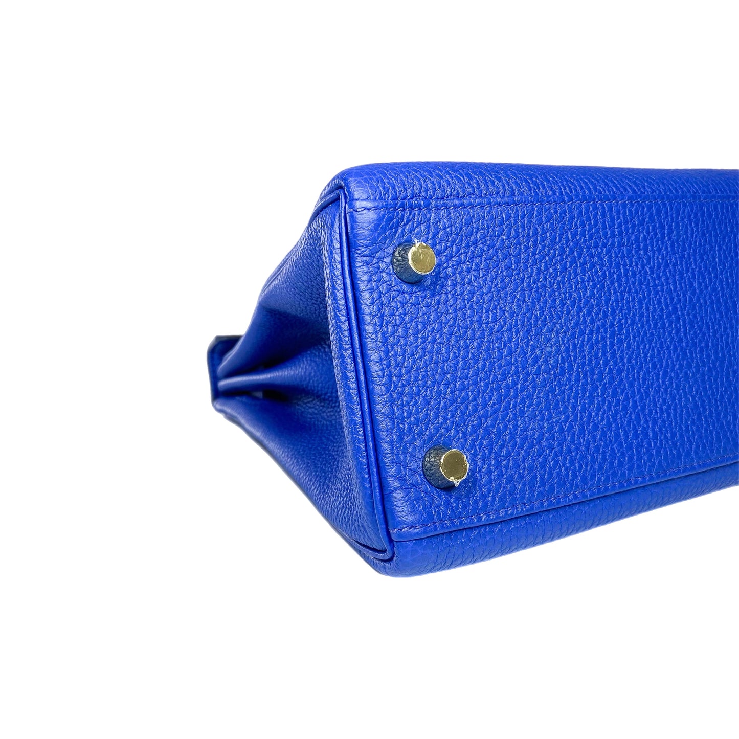 Hermes Kelly 25 Bleu Royal Togo Gold Hardware