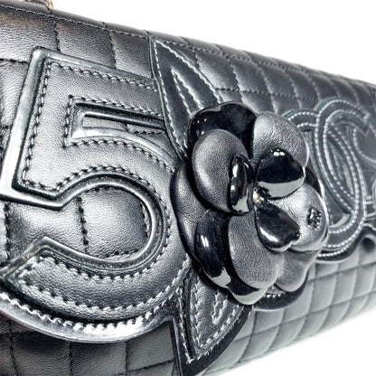 Chanel Black No. 5 Camellia Flap Bag
