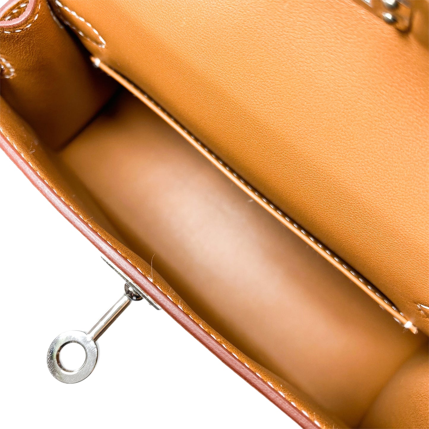 Hermes Mini Kelly 20 Gold Epsom Palladium Hardware