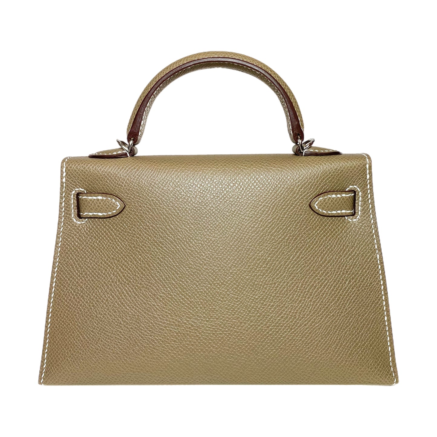 Hermes Mini Kelly 20 Etoupe Epsom Palladium Hardware