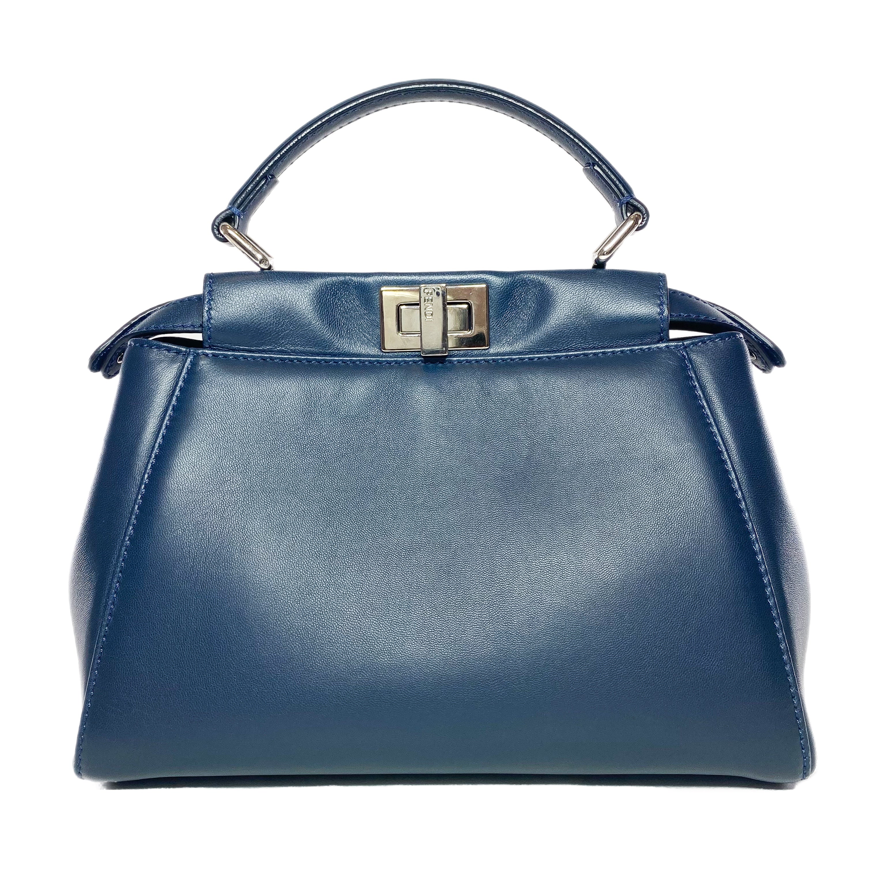 Fendi Dark Blue Mini Peekaboo