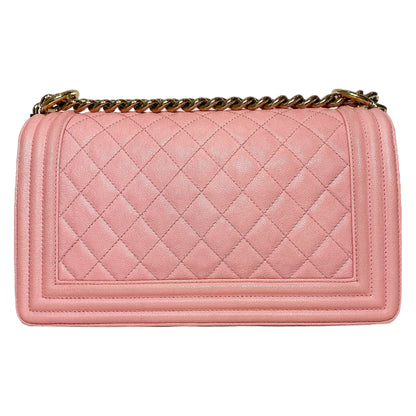 Chanel Pink Old Medium Boy Bag