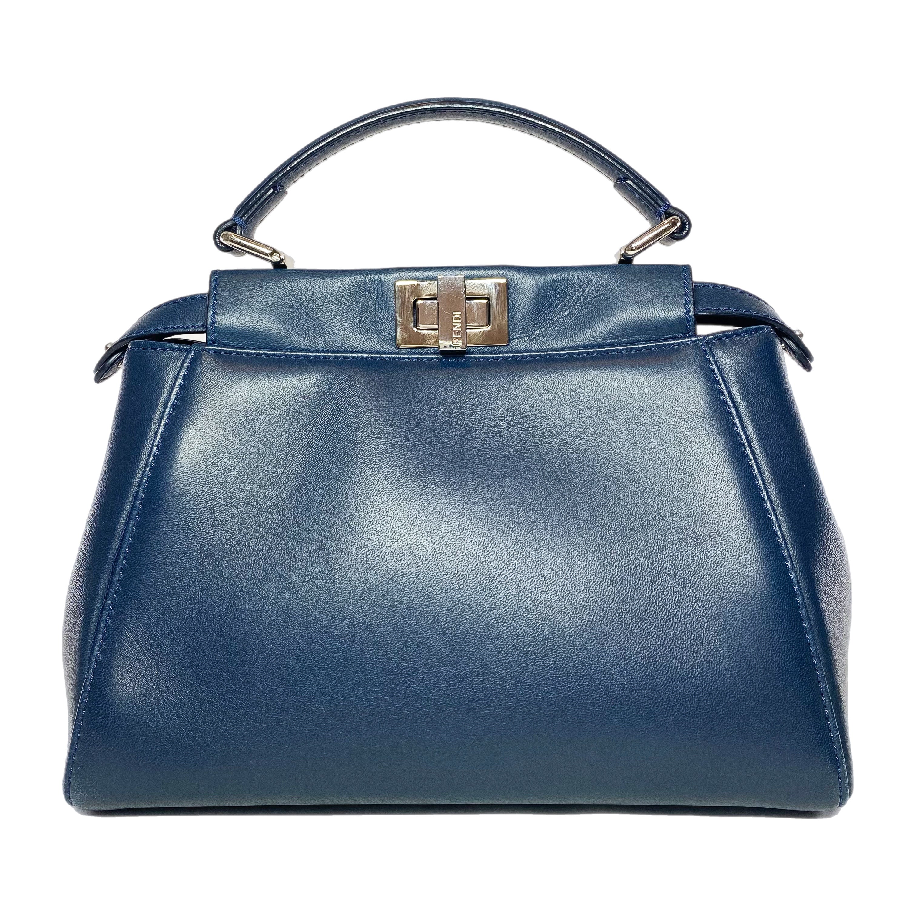 Fendi Dark Blue Mini Peekaboo