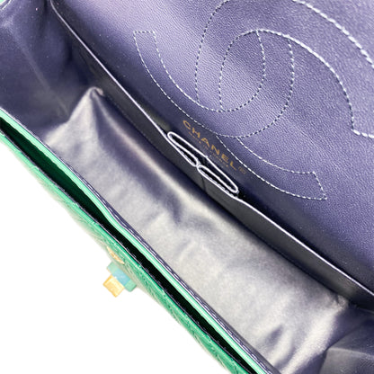 Chanel Green Chevron Reissue Flap Bag